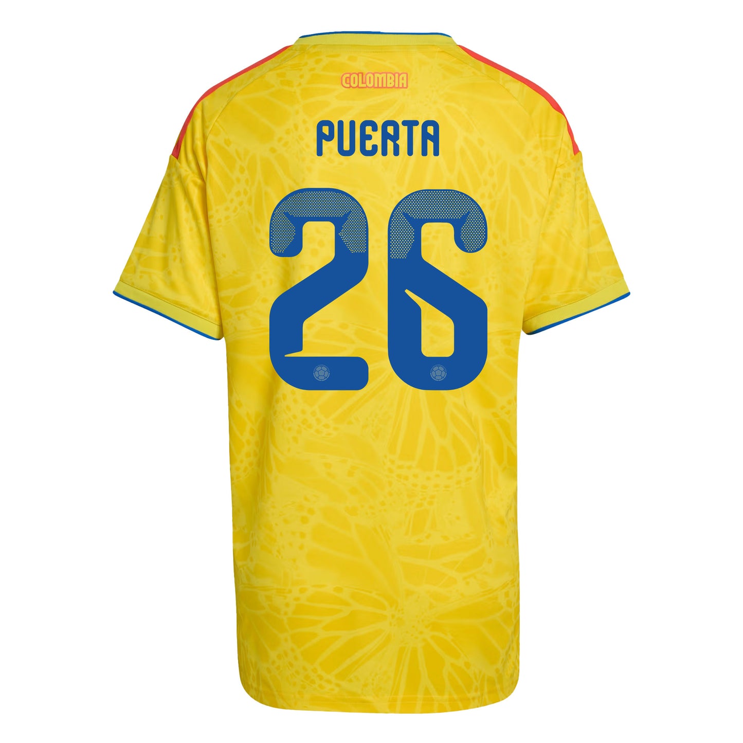 Gustavo Puerta 26 Women's Colombia National Team 2026 Home Jersey - Yellow