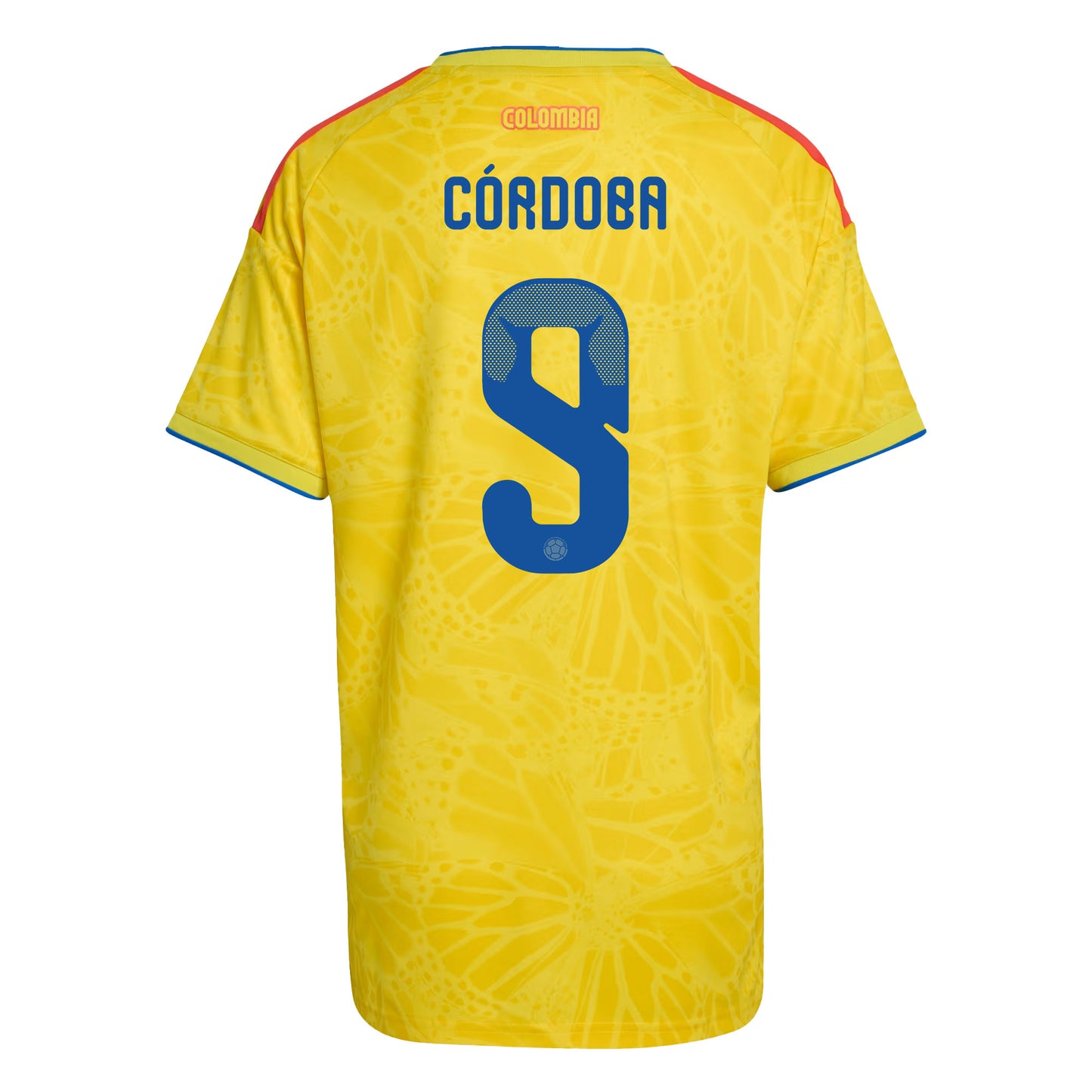 Jhon Córdoba 9 Women's Colombia National Team 2026 Home Jersey - Yellow