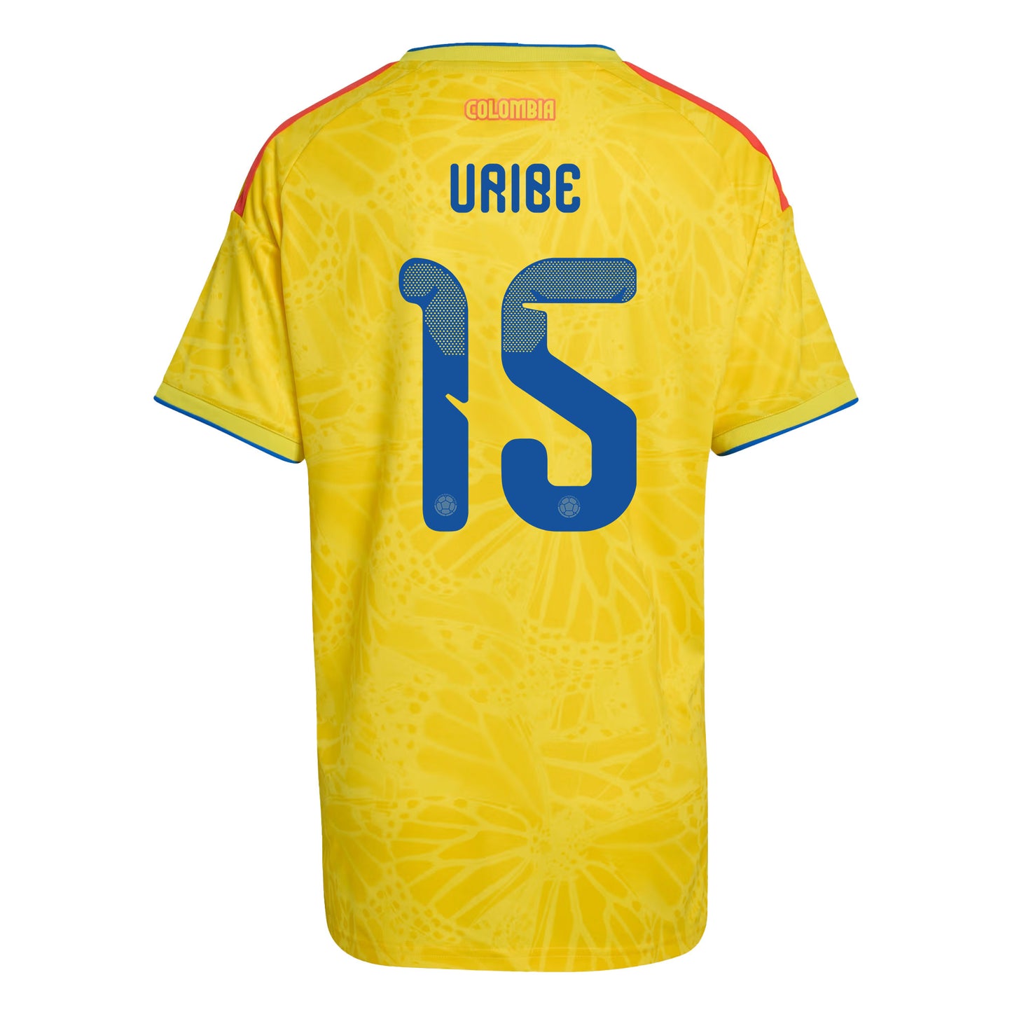 Mateus Uribe 15 Women's Colombia National Team 2026 Home Jersey - Yellow