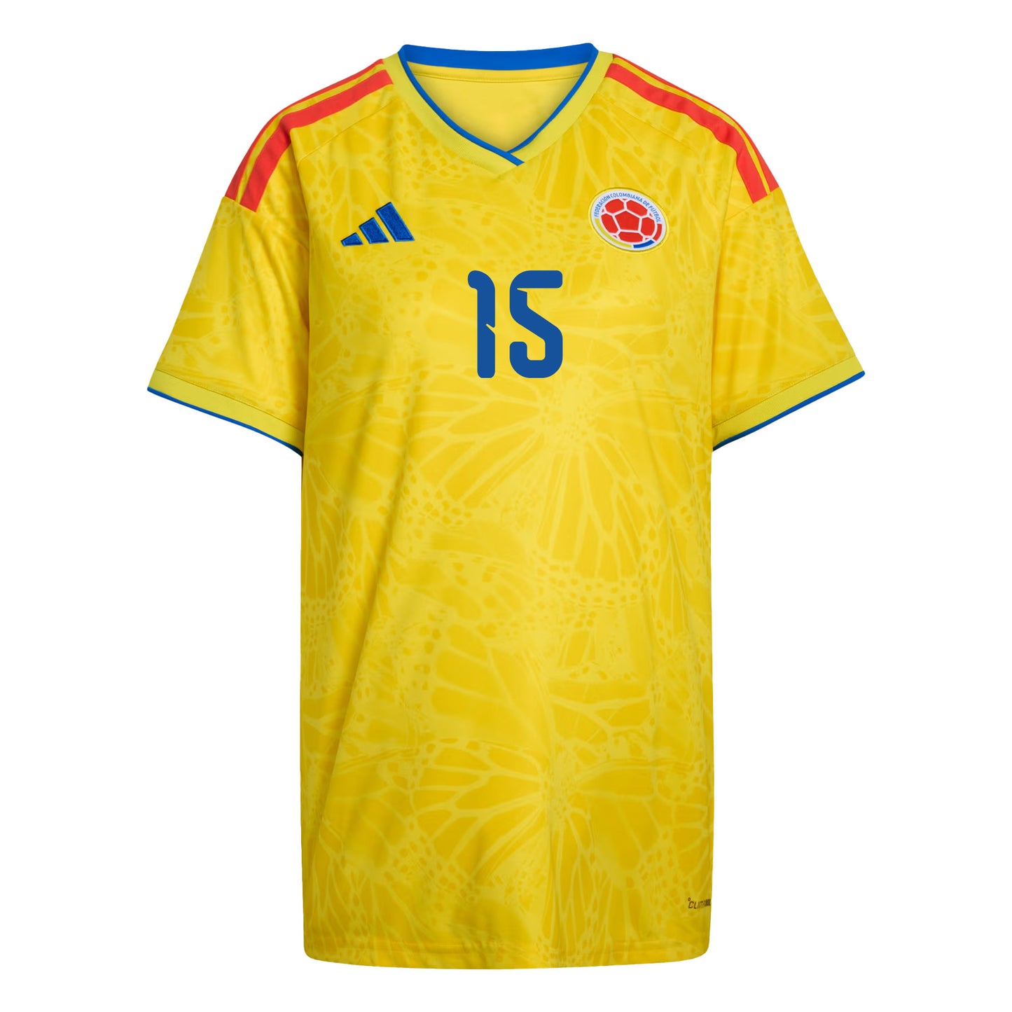 Mateus Uribe 15 Women's Colombia National Team 2026 Home Jersey - Yellow