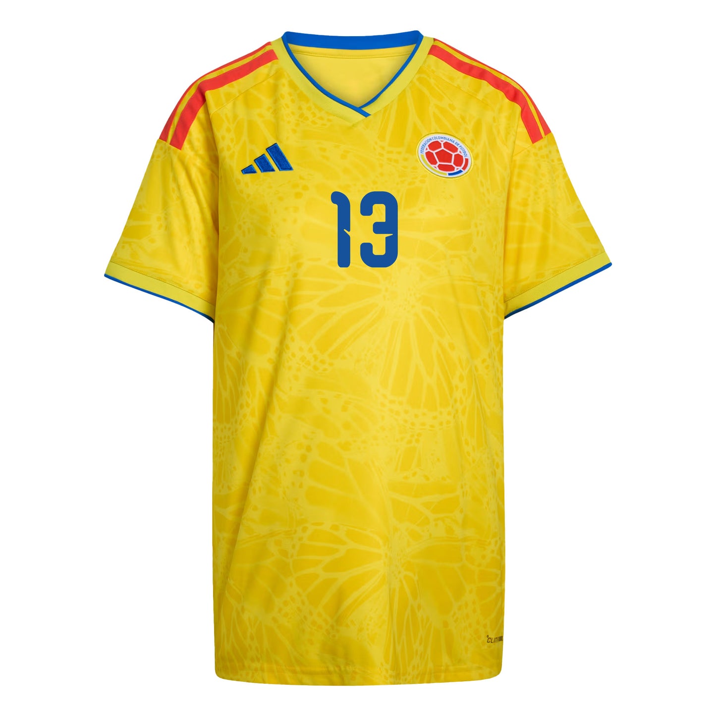 Yerry Mina 13 Women's Colombia National Team 2026 Home Jersey - Yellow