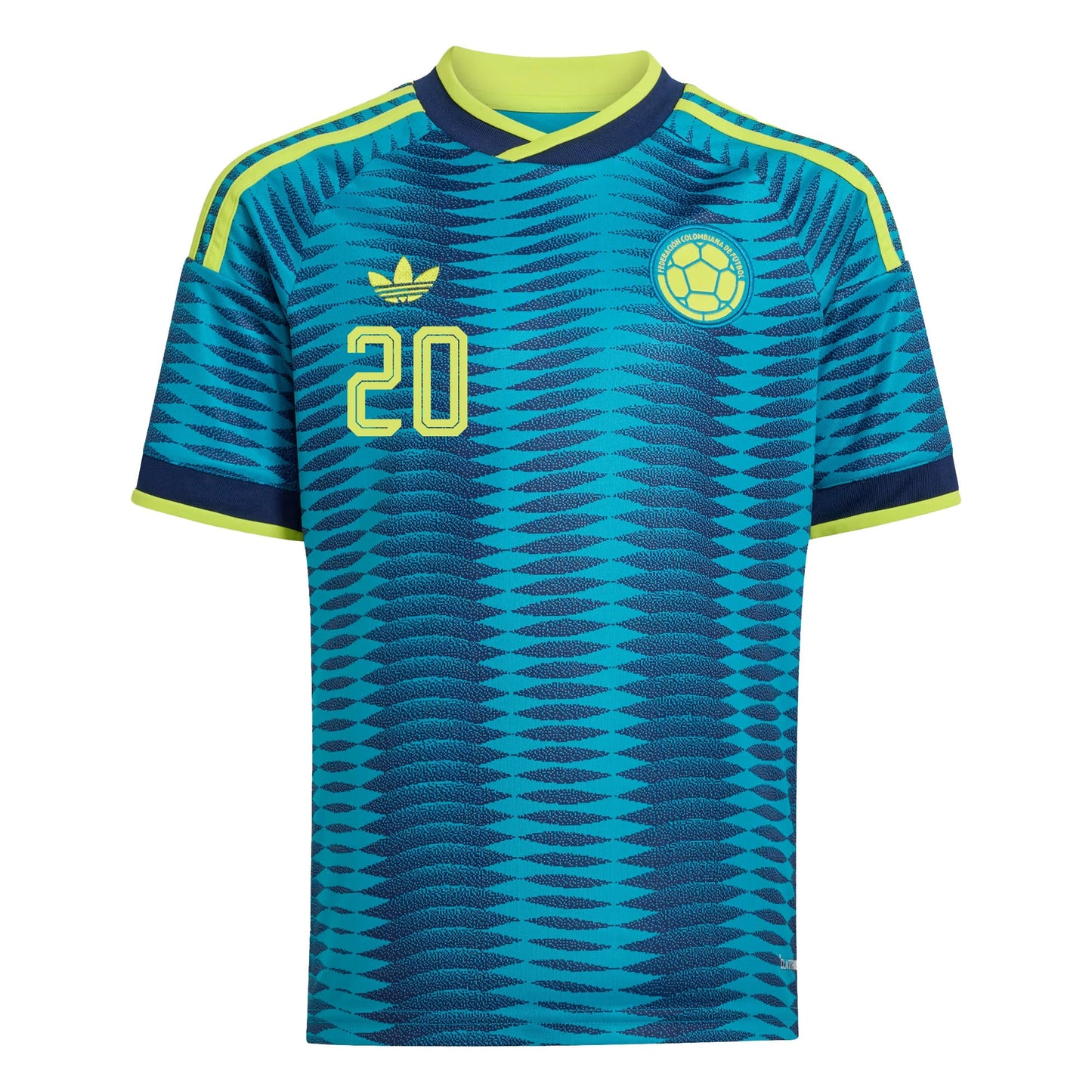 Juan Fernando Quintero 20 Youth Colombia National Team 2026 Away Jersey - Turquoise
