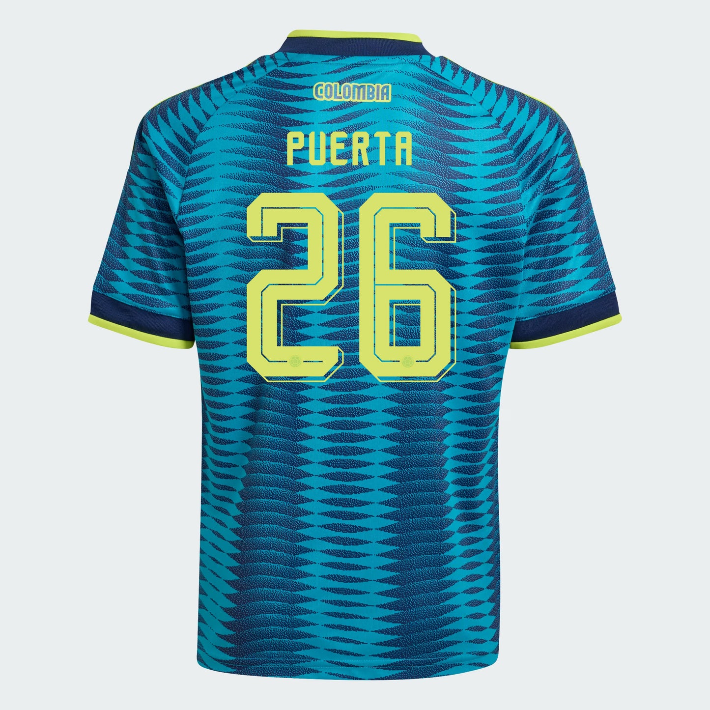 Gustavo Puerta 26 Youth Colombia National Team 2026 Away Jersey - Turquoise