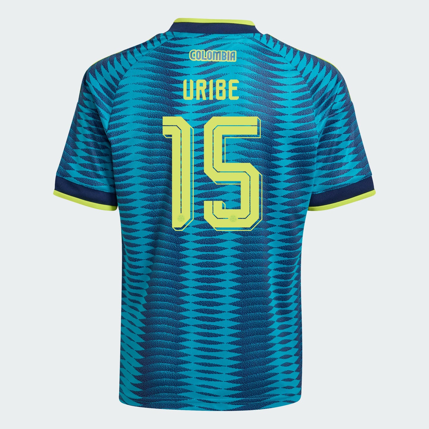 Mateus Uribe 15 Youth Colombia National Team 2026 Away Jersey - Turquoise