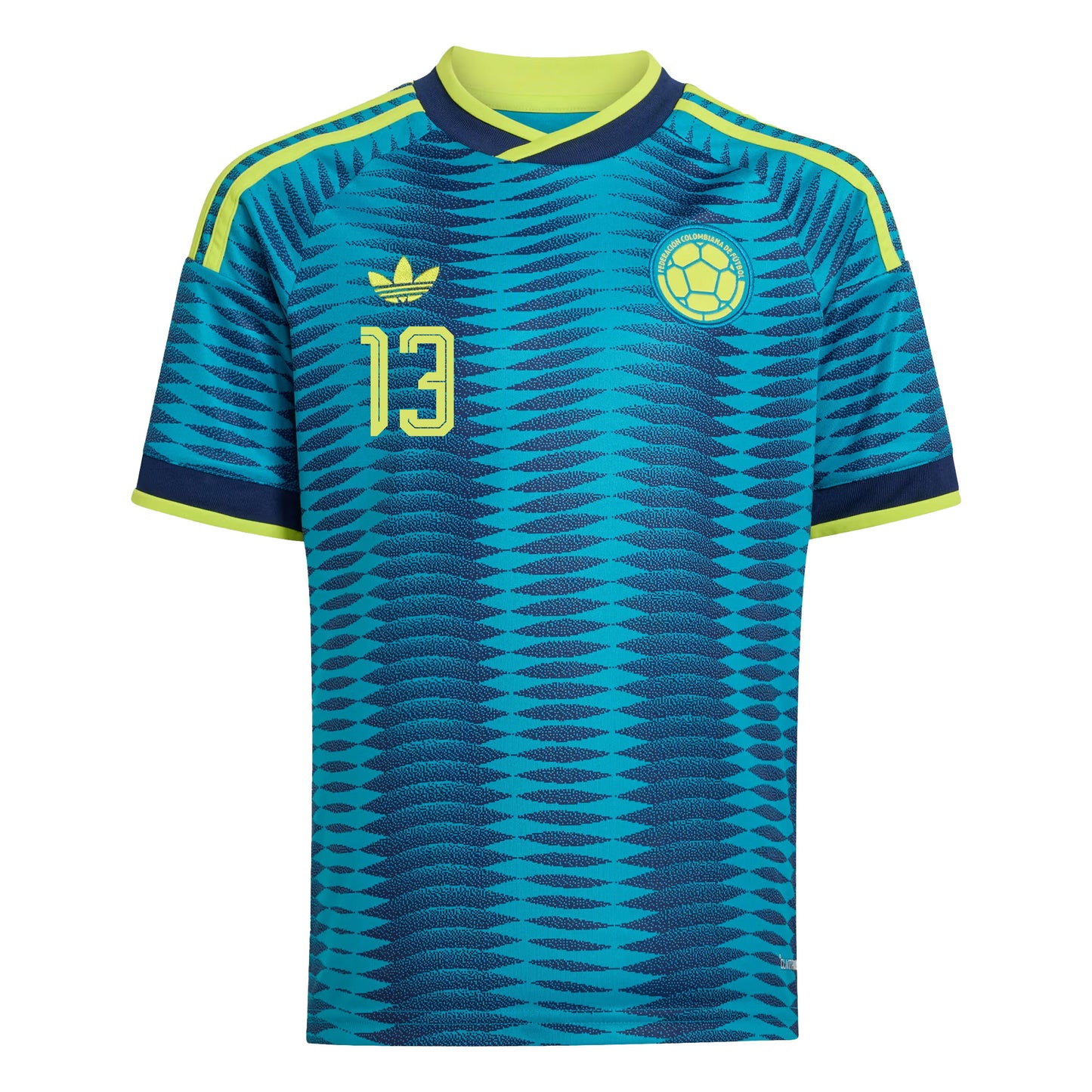 Yerry Mina 13 Youth Colombia National Team 2026 Away Jersey - Turquoise
