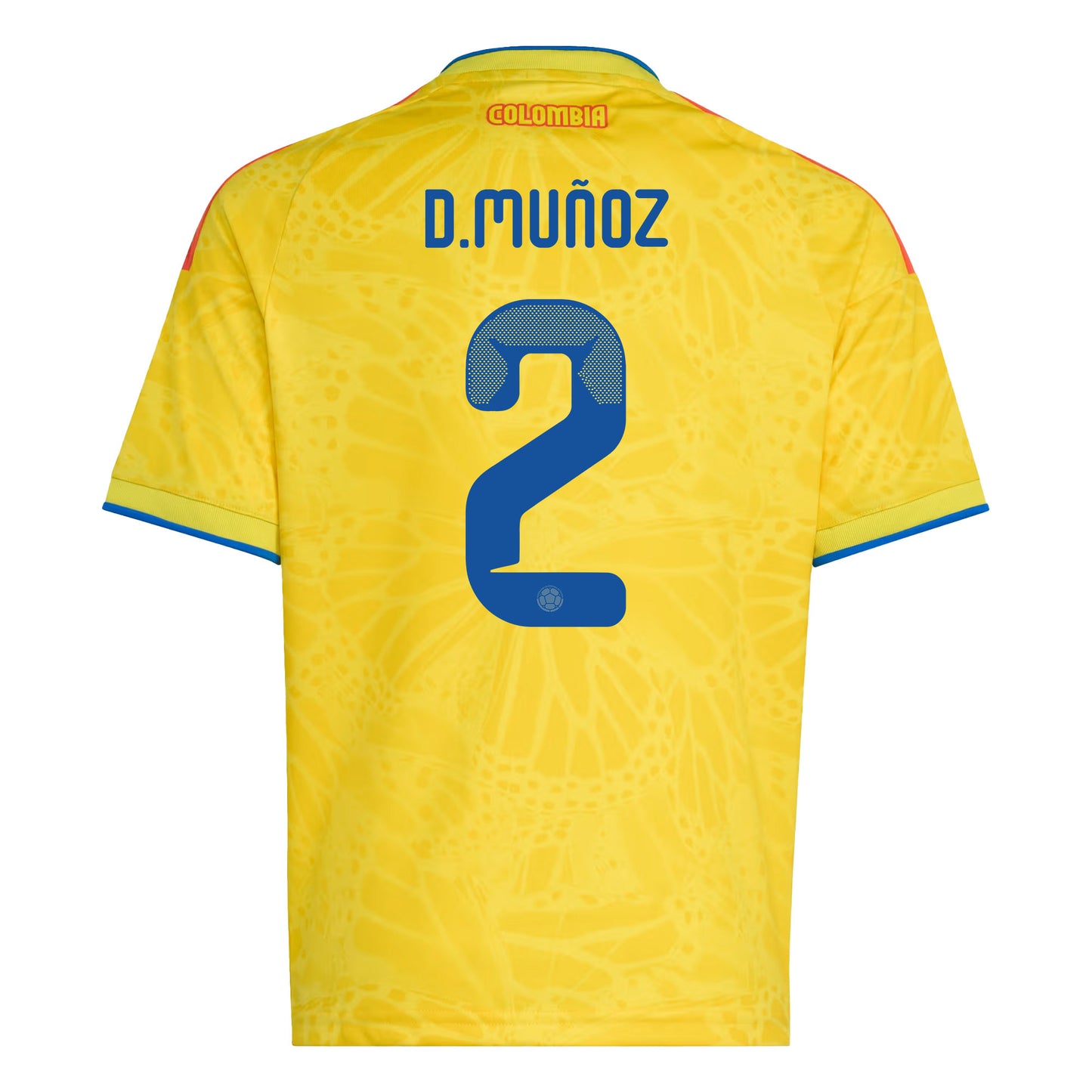 Daniel Muñoz 2 Youth Colombia National Team 2026 Home Jersey - Yellow