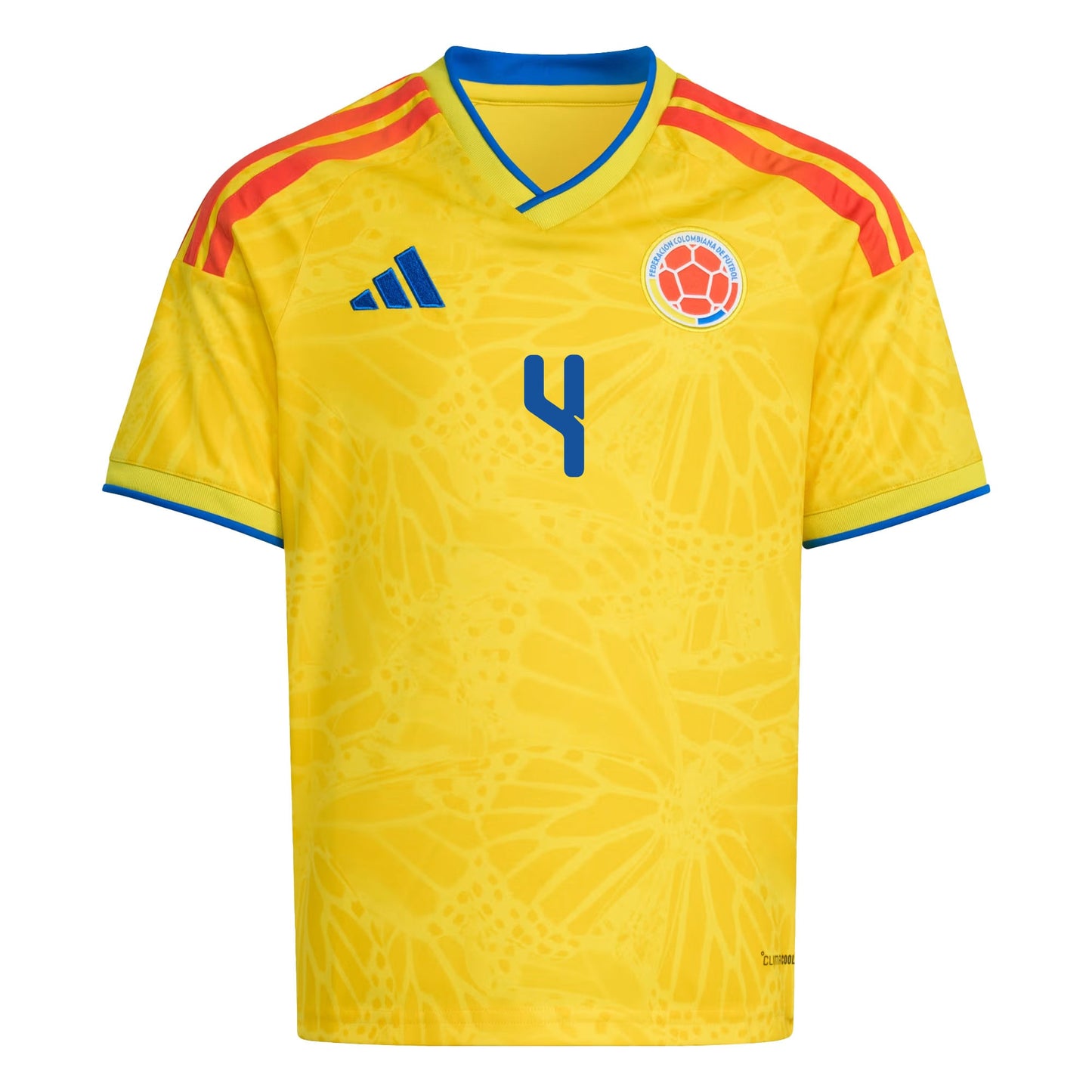 Santiago Arias 4 Youth Colombia National Team 2026 Home Jersey - Yellow