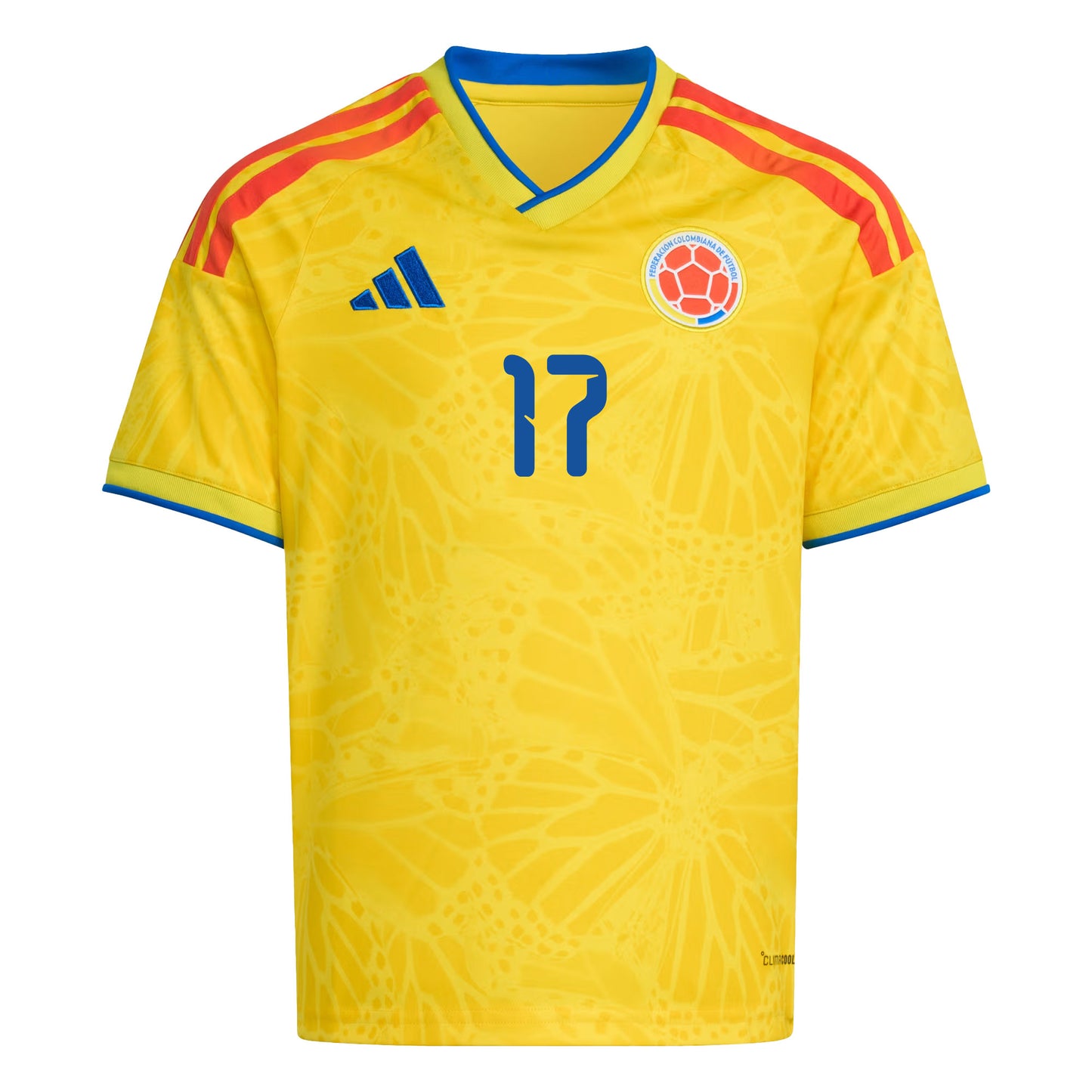 Johan Mojica 17 Youth Colombia National Team 2026 Home Jersey - Yellow