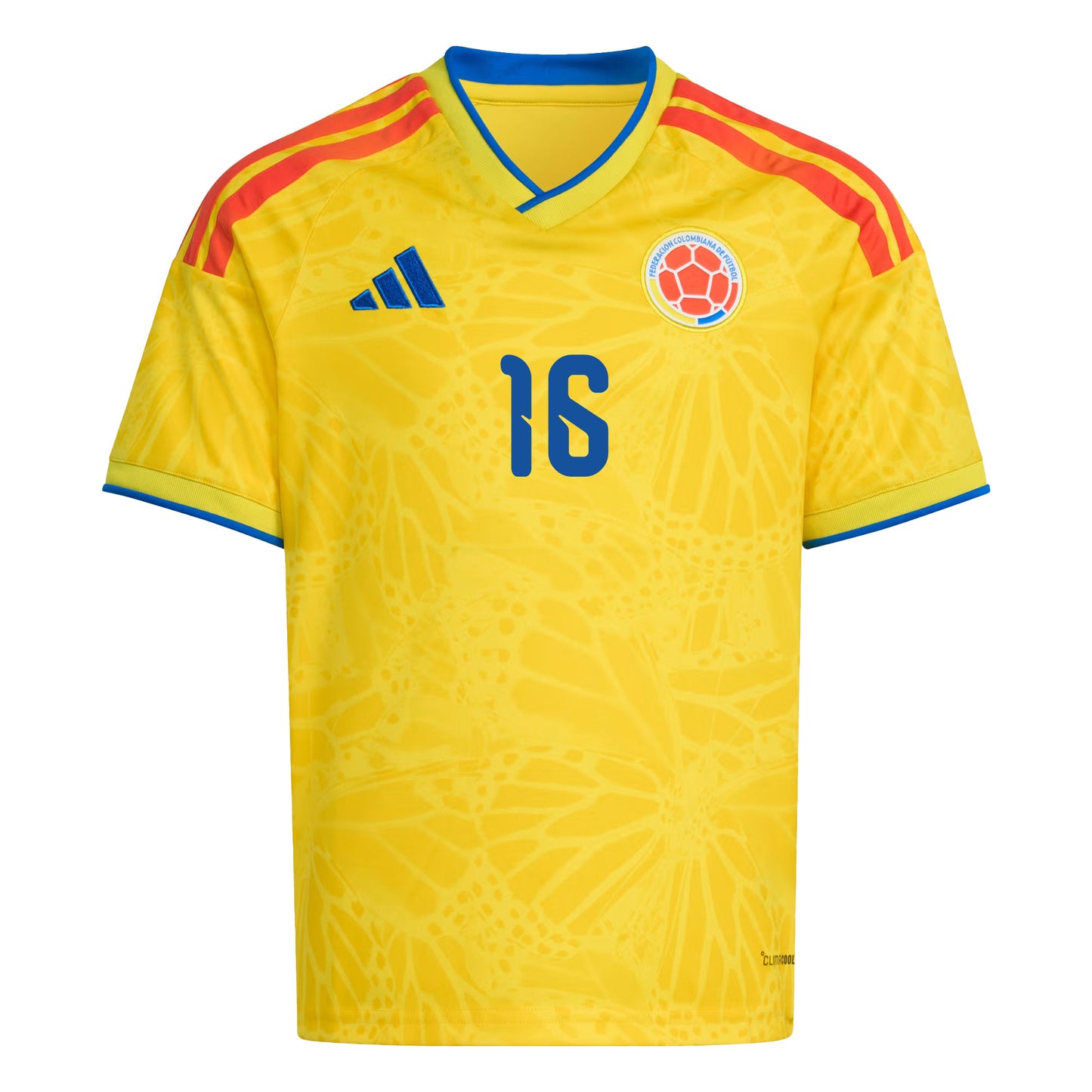 Jefferson Lerma 16 Youth Colombia National Team 2026 Home Jersey - Yellow