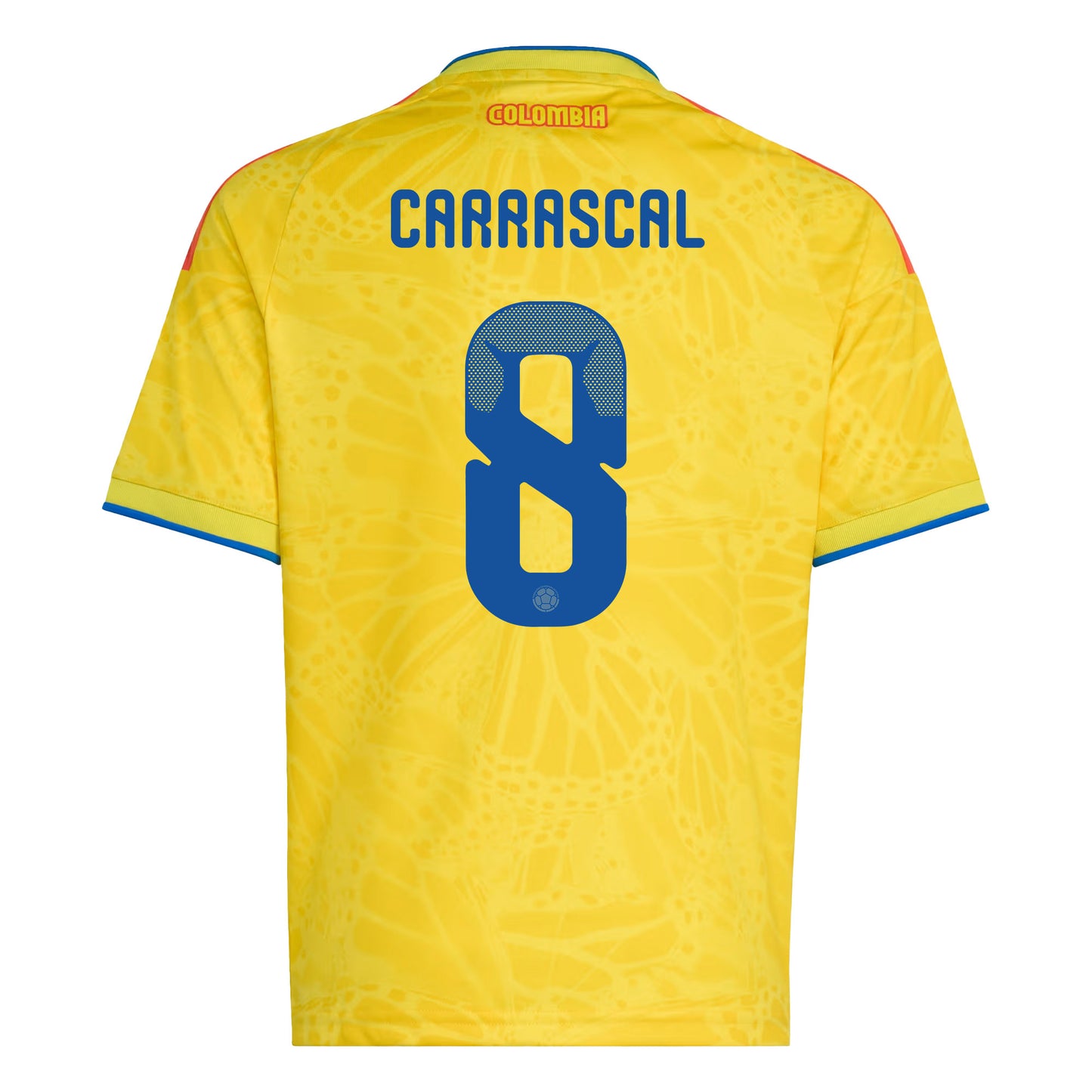 Jorge Carrascal 8 Youth Colombia National Team 2026 Home Jersey - Yellow