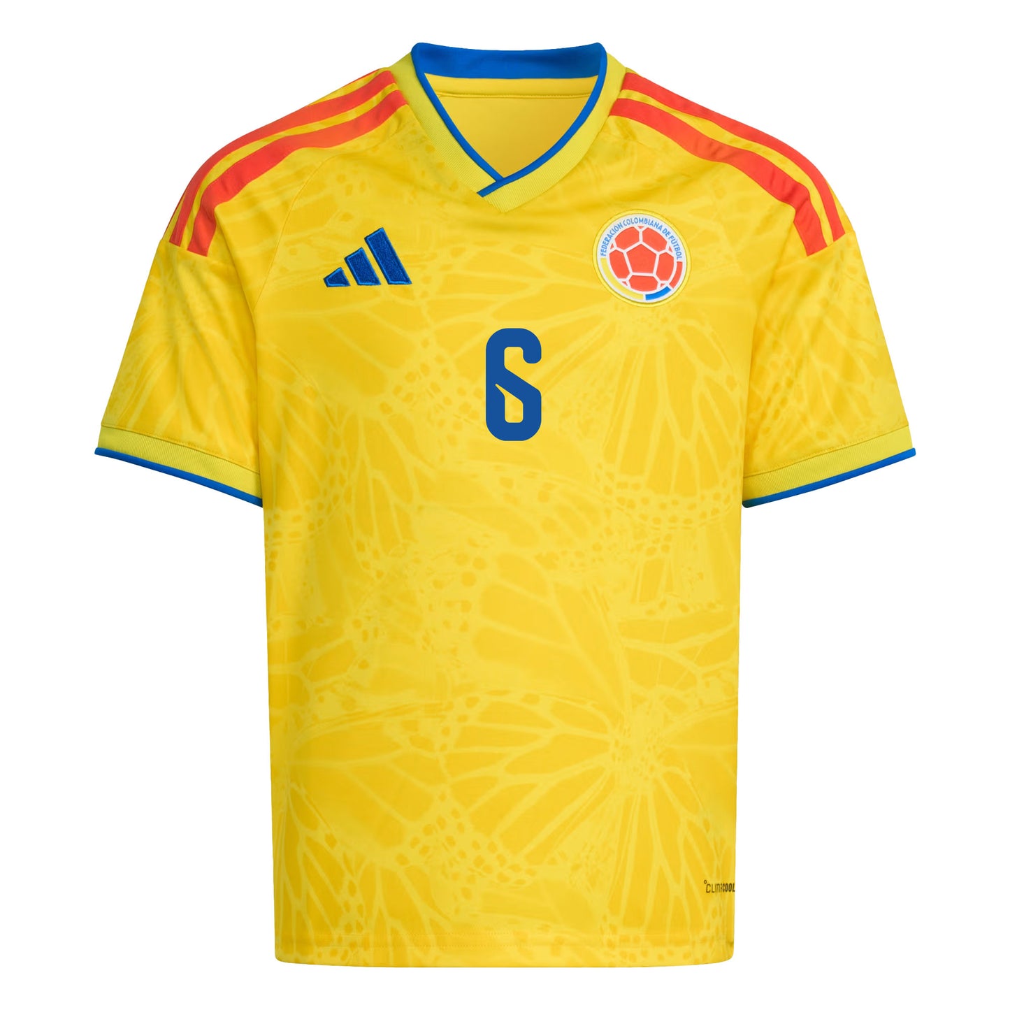 Richard Ríos 6 Youth Colombia National Team 2026 Home Jersey - Yellow