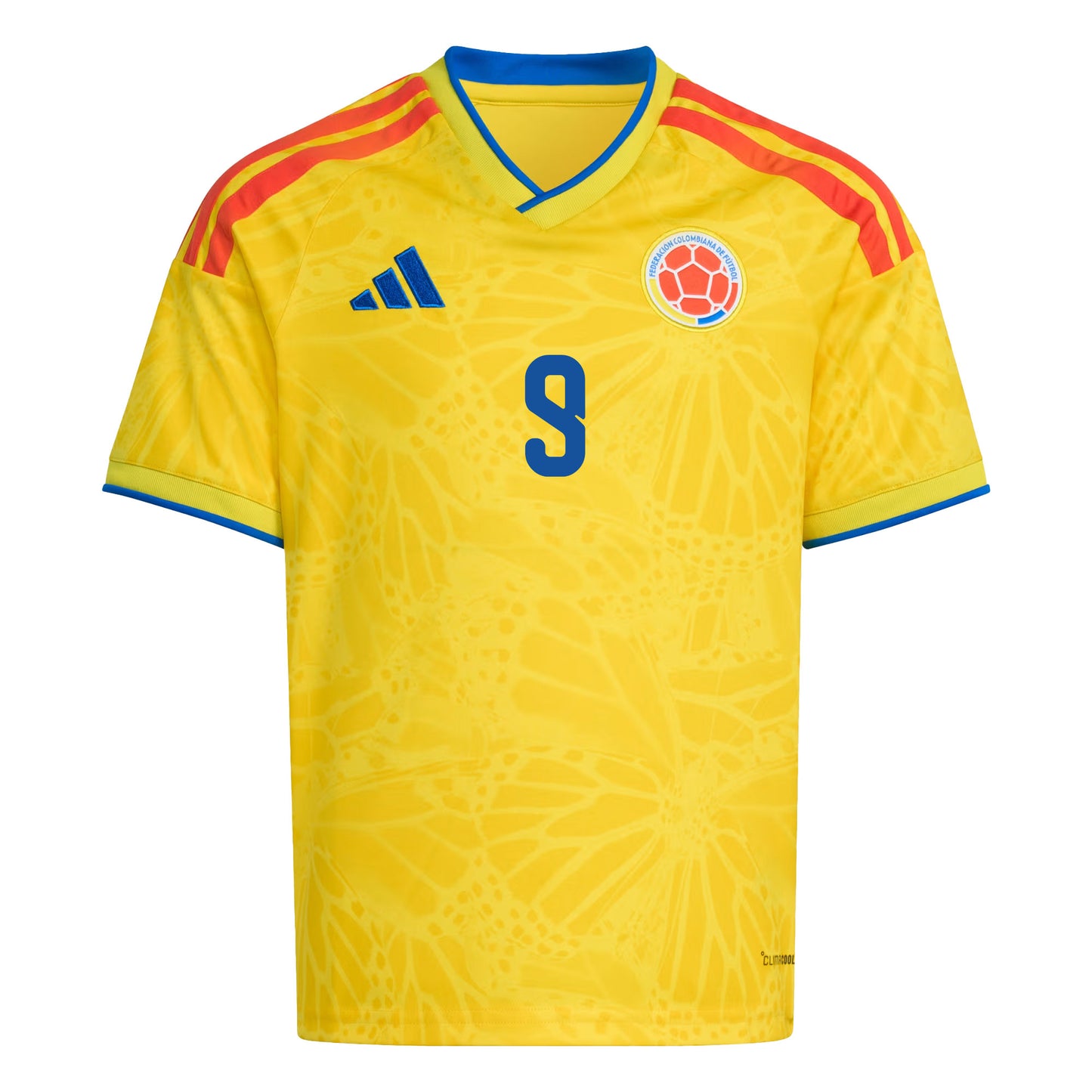 Jhon Córdoba 9 Youth Colombia National Team 2026 Home Jersey - Yellow