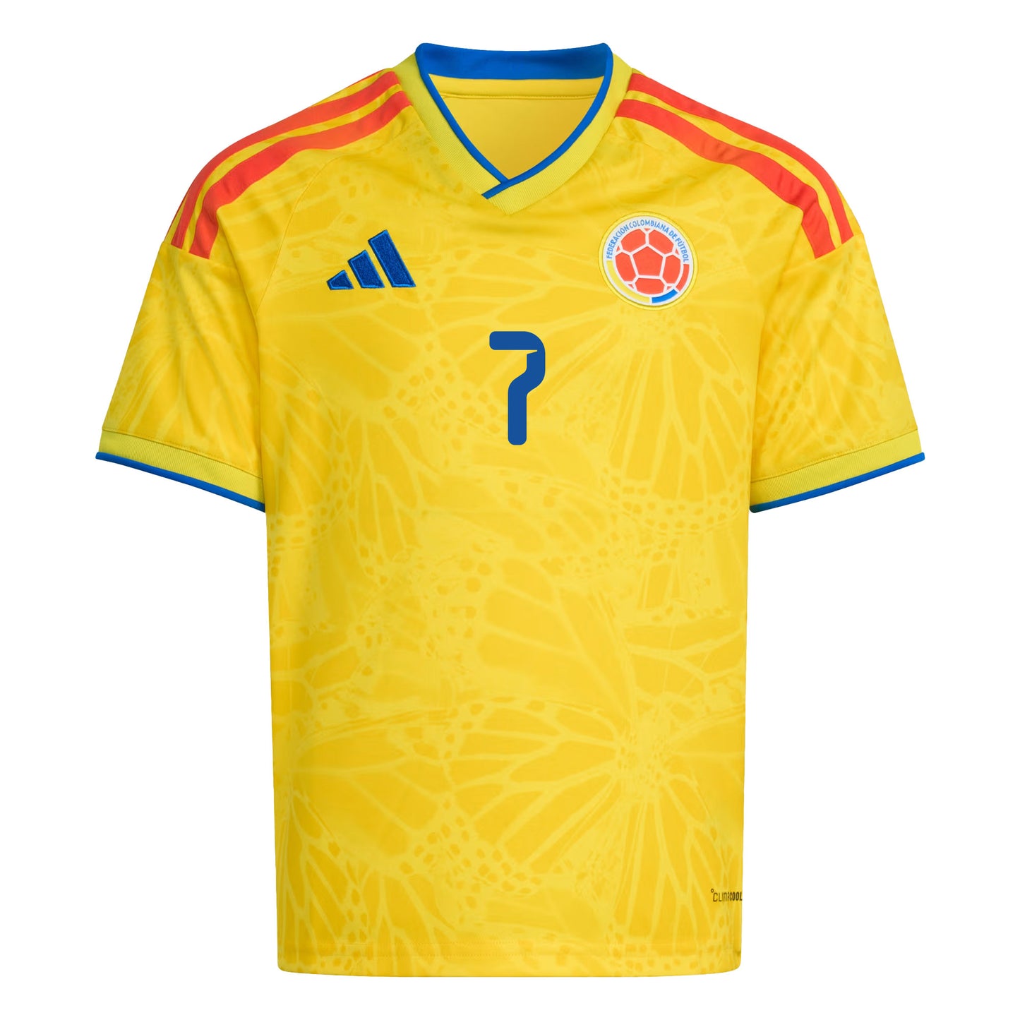 Luis Diaz 7 Youth Colombia National Team 2026 Home Jersey - Yellow