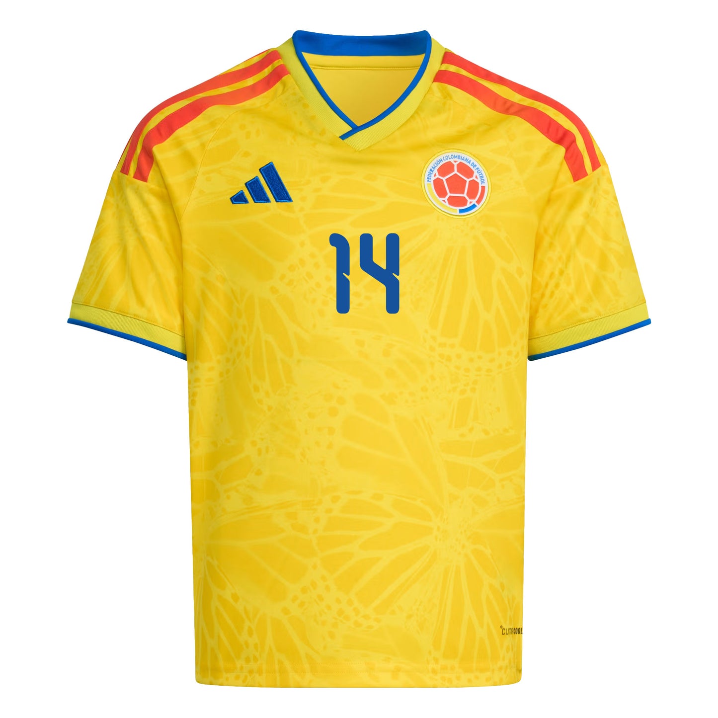 Andres Gomez 14 Youth Colombia National Team 2026 Home Jersey - Yellow