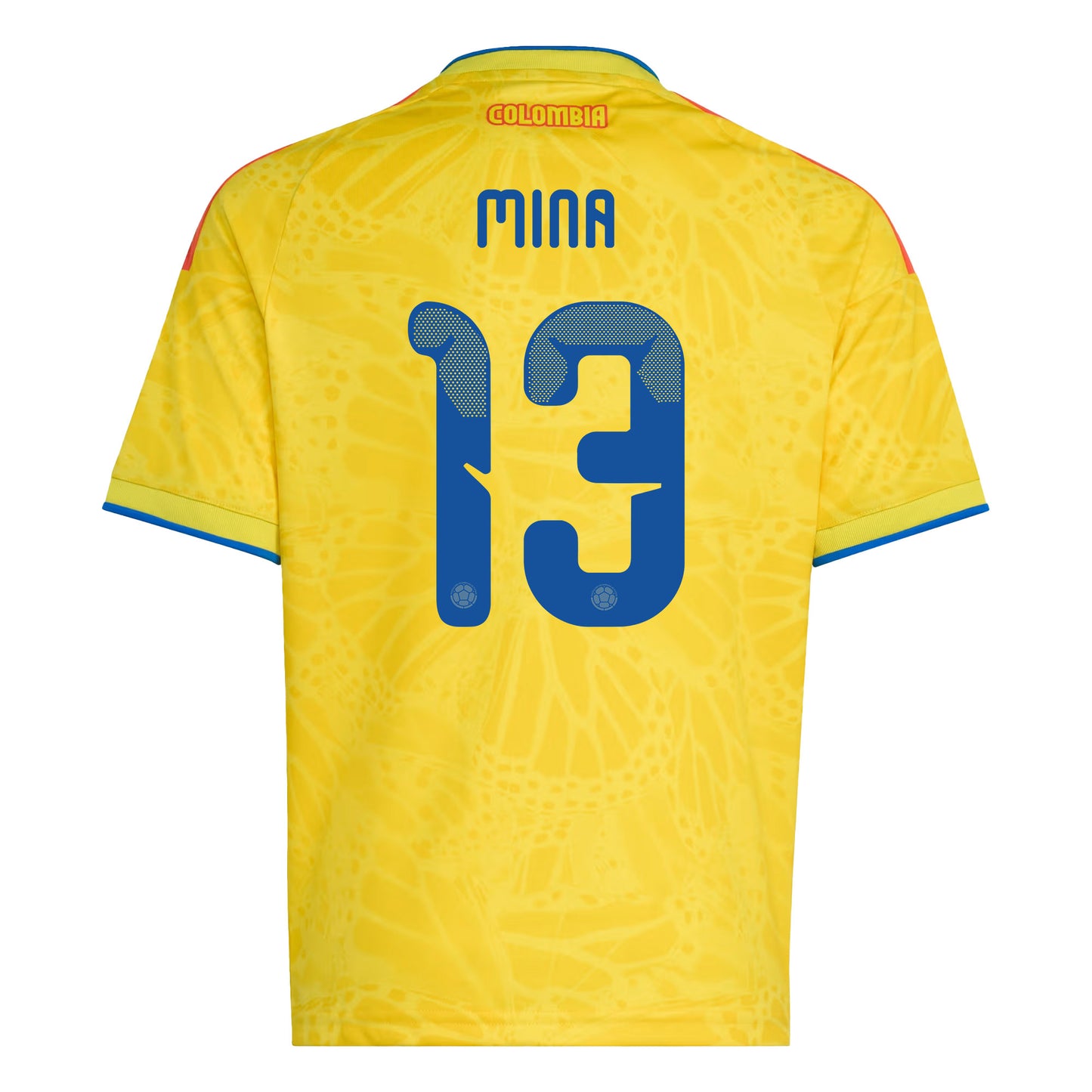 Yerry Mina 13 Youth Colombia National Team 2026 Home Jersey - Yellow