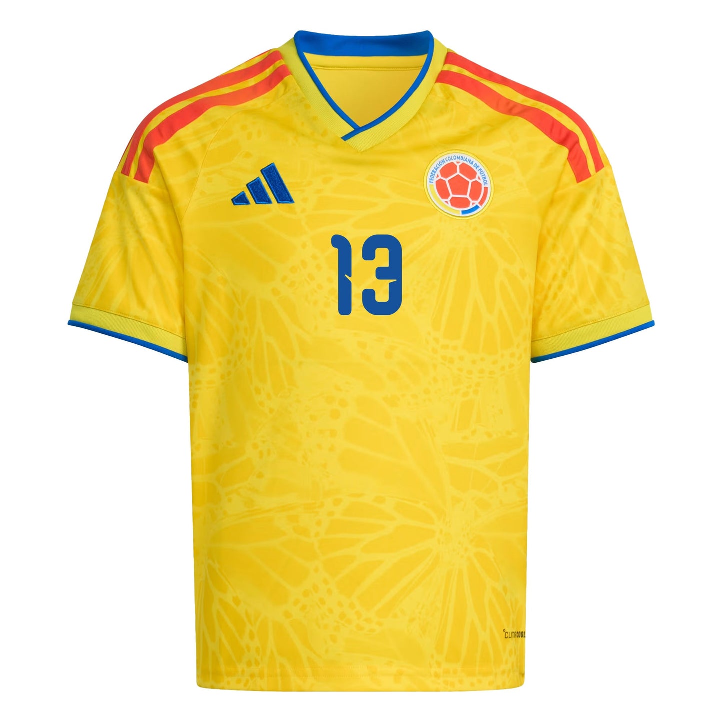 Yerry Mina 13 Youth Colombia National Team 2026 Home Jersey - Yellow