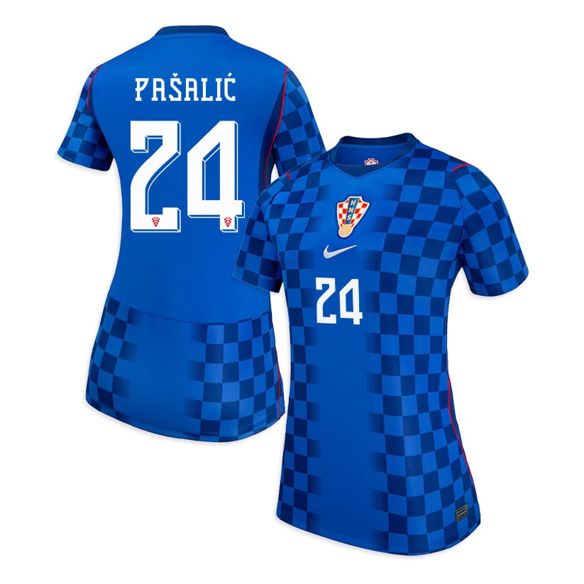 Marco Pašalić 24 Women's Croatia National Team 2026 Away Jersey - Blue