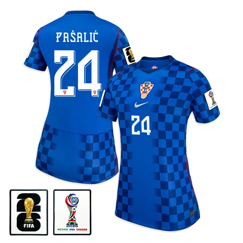 Marco Pašalić 24 Women's Croatia National Team 2026 Away Jersey - Blue
