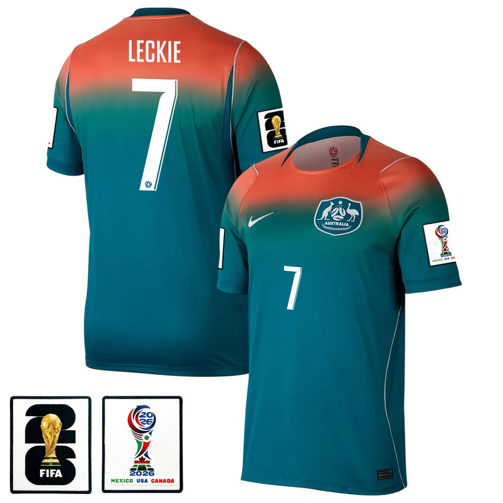 Mathew Leckie 7 Australia National Team 2026 Away Jersey - Teal, Men