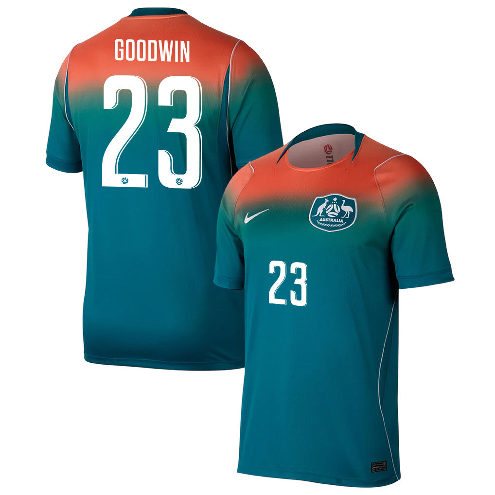 Craig Goodwin 23 Australia National Team 2026 Away Jersey - Teal, Men