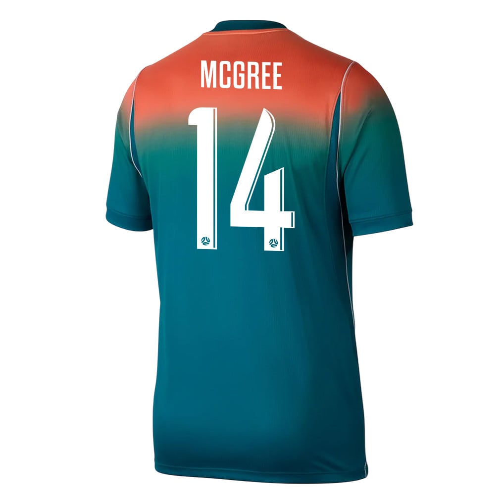 Riley McGree 14 Australia National Team 2026 Away Jersey - Teal, Men