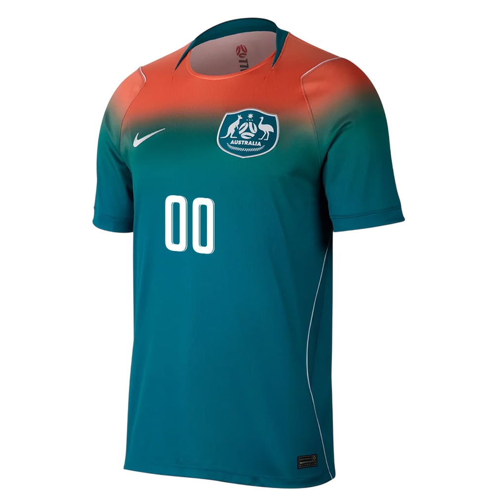 Australia National Team 2026 Personalized Away Jersey - Teal, Men