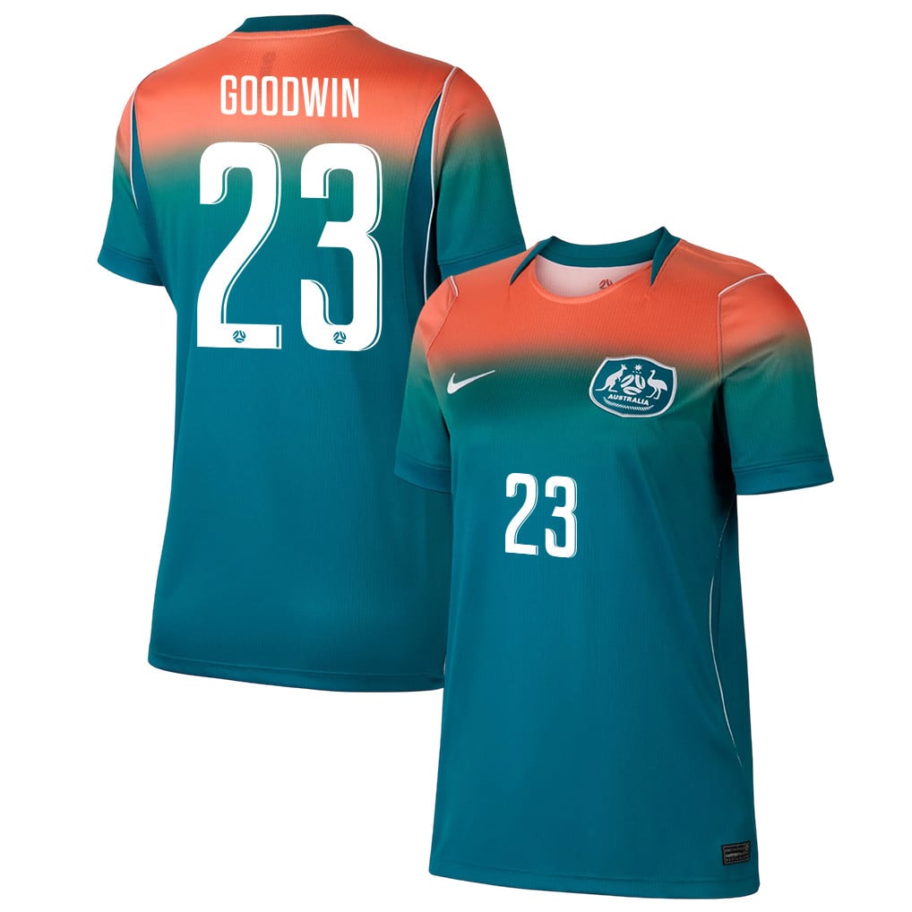Craig Goodwin 23 Women's Australia National Team 2026 Away Jersey - Teal