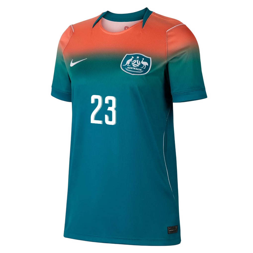 Craig Goodwin 23 Women's Australia National Team 2026 Away Jersey - Teal