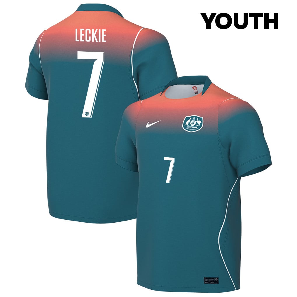 Mathew Leckie 7 Youth Australia National Team 2026 Away Jersey - Teal