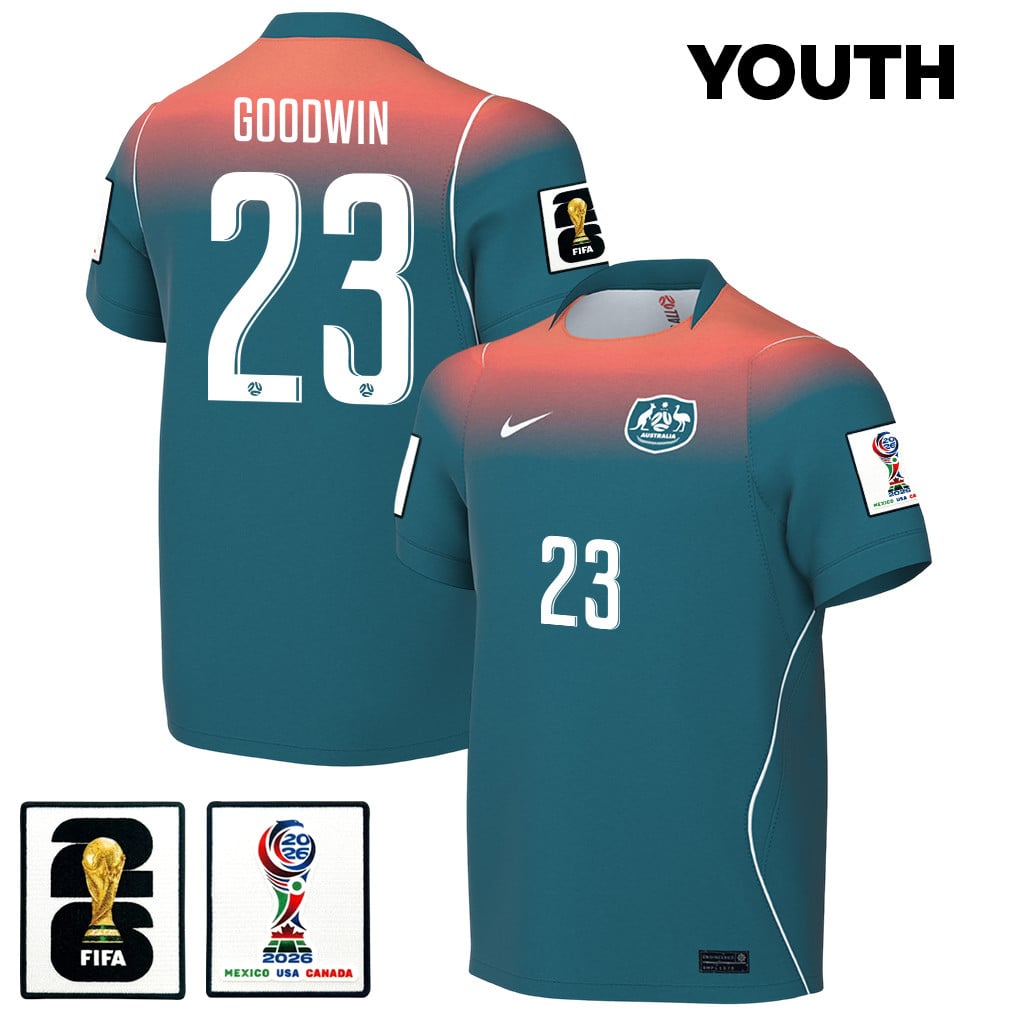 Craig Goodwin 23 Youth Australia National Team 2026 Away Jersey - Teal