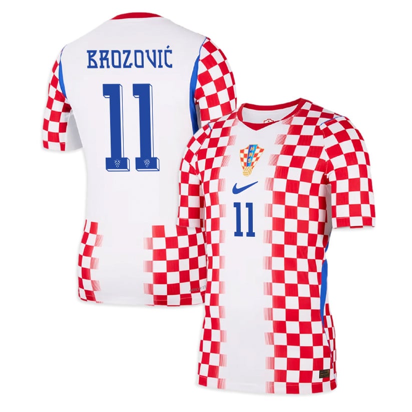 Marcelo Brozović 11 Croatia National Team 2026 Home Jersey - Men, White/ Red
