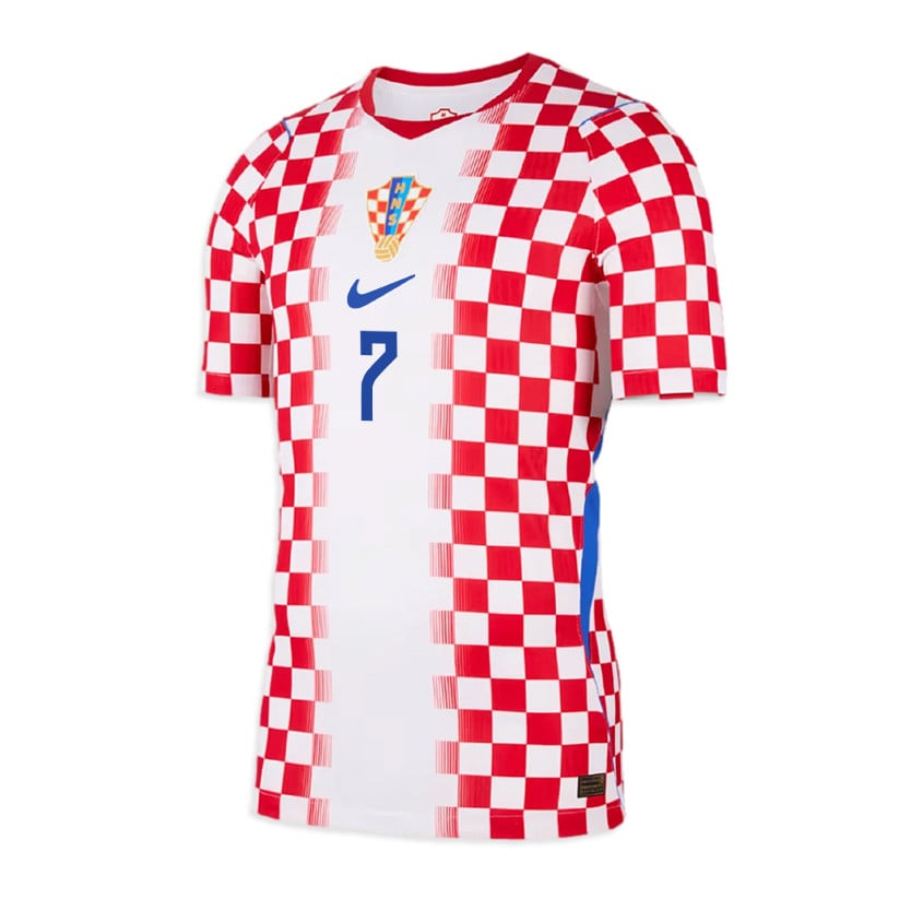 Lovro Majer 7 Croatia National Team 2026 Home Jersey - Men, White/ Red