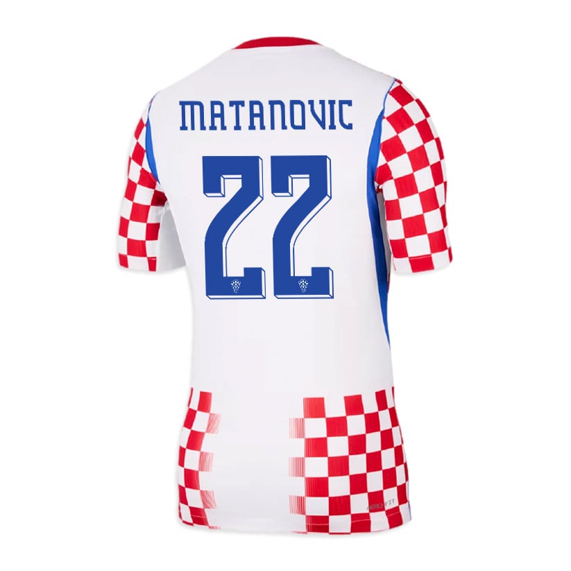 Igor Matanovic 22 Croatia National Team 2026 Home Jersey - Men, White/ Red