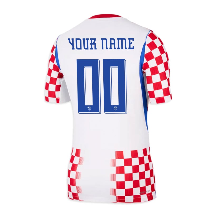 Croatia National Team 2026 Personalized Home Jersey - Men, White/ Red