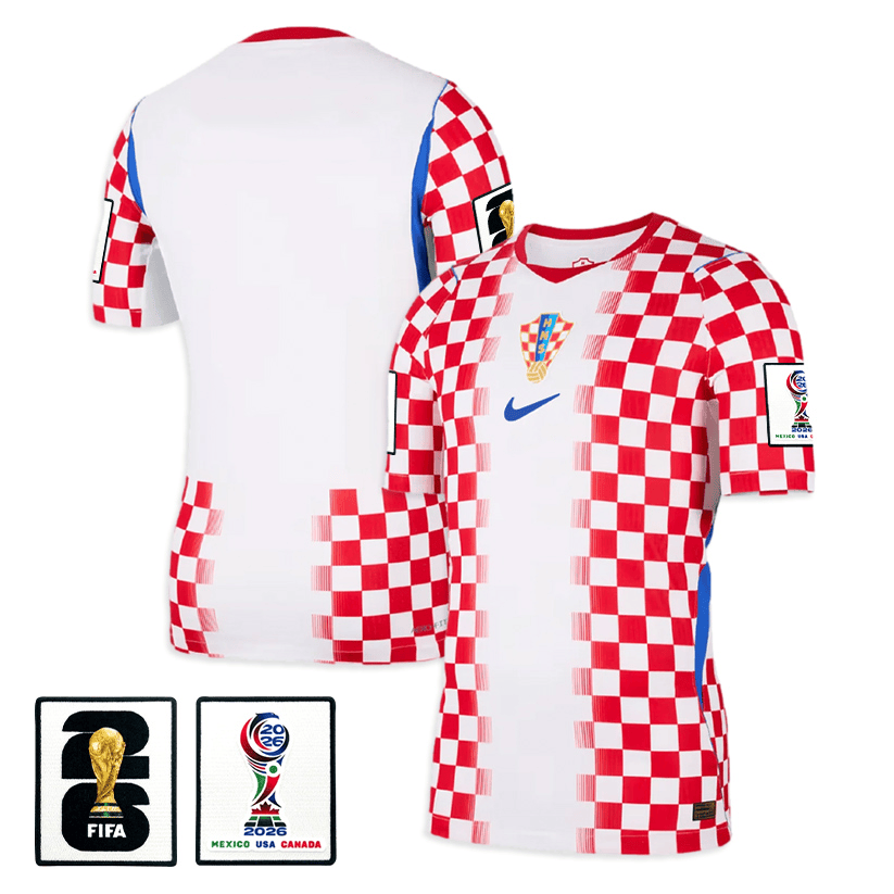 Croatia National Team 2026 x World Cup Patch Home Jersey - Men, White/ Red