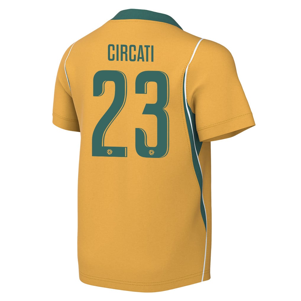 Alessandro Circati 23 Youth Australia National Team 2026 Home Jersey - Yellow