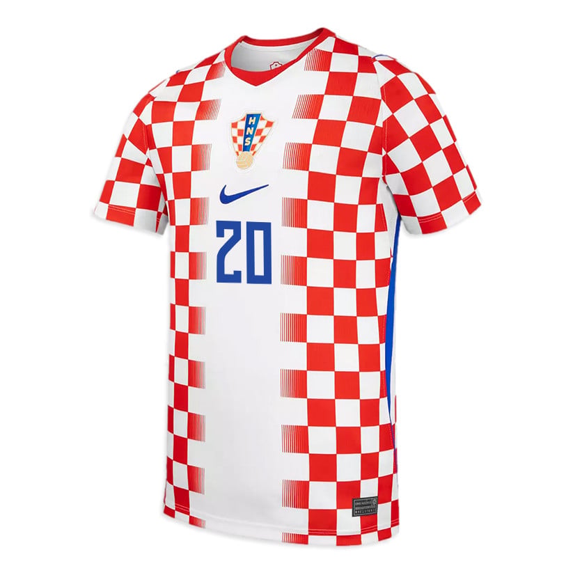 Joško Gvardiol 20 Youth Croatia National Team 2026 Home Jersey - White/ Red
