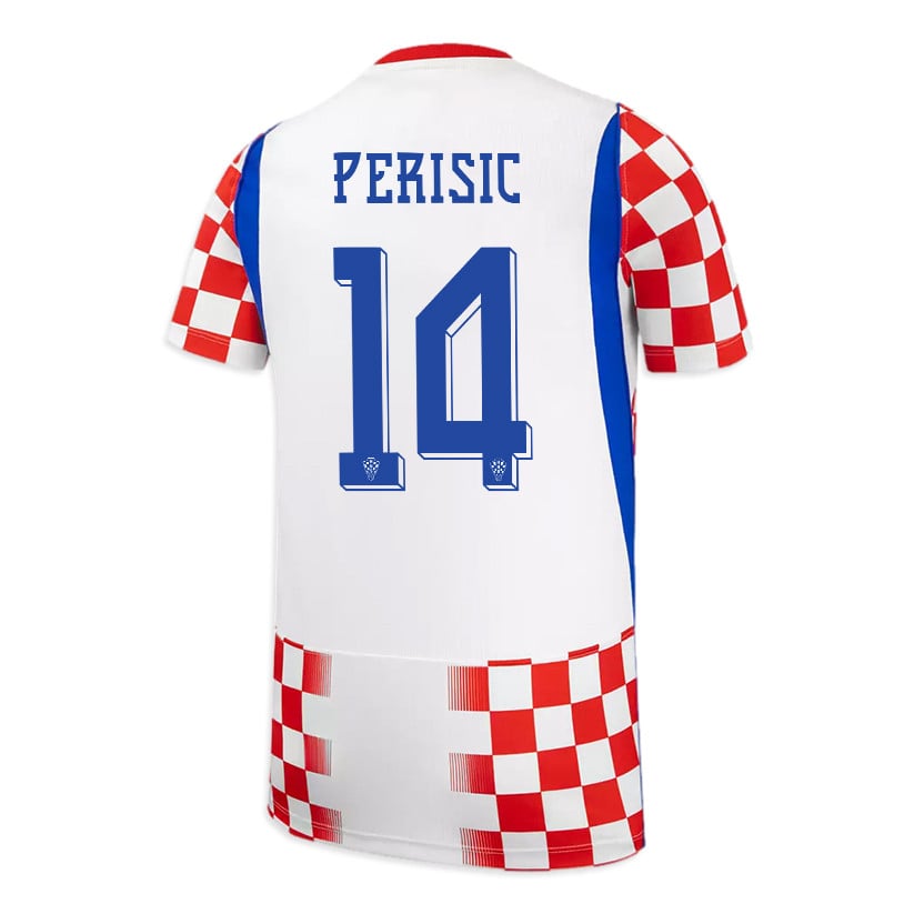 Ivan Perisic 14 Youth Croatia National Team 2026 Home Jersey - White/ Red