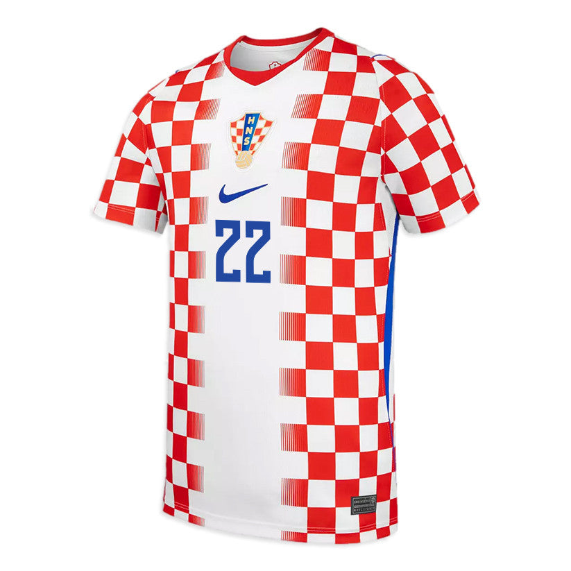 Igor Matanovic 22 Youth Croatia National Team 2026 Home Jersey - White/ Red