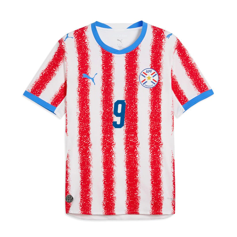 Antonio Sanabria 9 Paraguay National Team 2026 Home Jersey - White/Red, Men