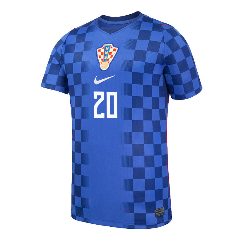 Nikola Moro 20 Youth Croatia National Team 2026 Away Jersey - Blue