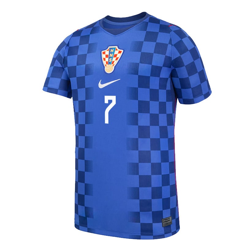 Lovro Majer 7 Youth Croatia National Team 2026 Away Jersey - Blue