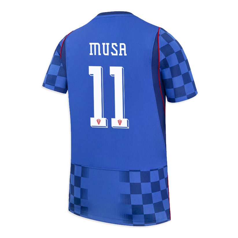 Petar Musa 11 Youth Croatia National Team 2026 Away Jersey - Blue