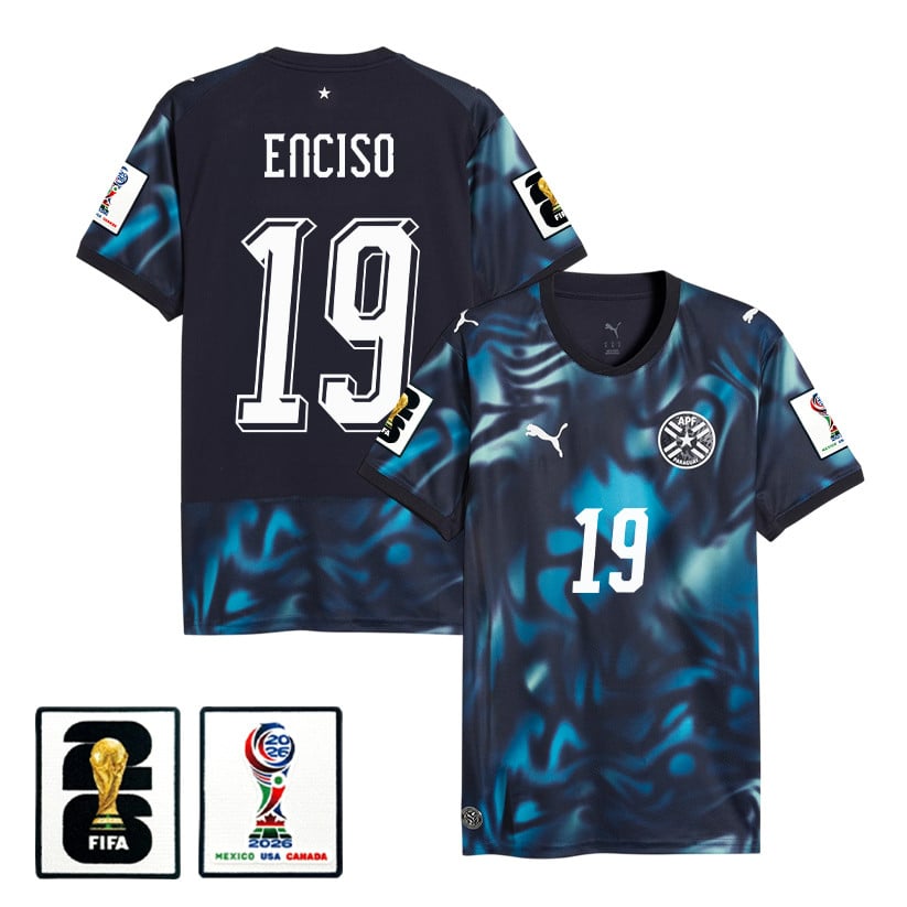 Julio Enciso 19 Paraguay National Team 2026 Away Jersey - Navy, Men