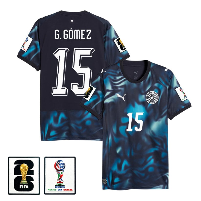 Gustavo Gómez 15 Paraguay National Team 2026 Away Jersey - Navy, Men