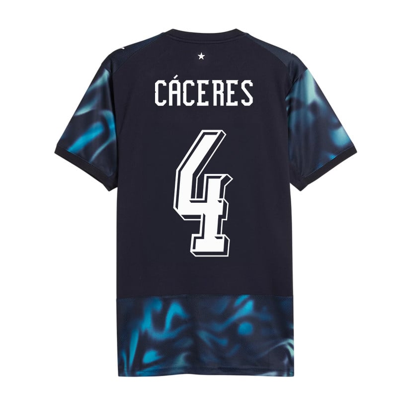 Juan Cáceres 4 Paraguay National Team 2026 Away Jersey - Navy, Men