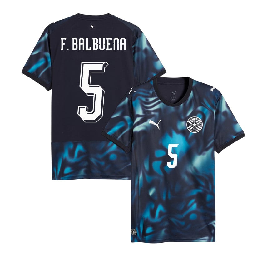Fabián Balbuena 5 Paraguay National Team 2026 Away Jersey - Navy, Men