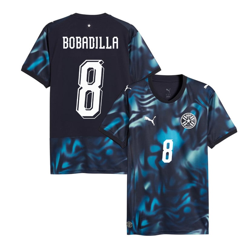 Damián Bobadilla 8 Paraguay National Team 2026 Away Jersey - Navy, Men
