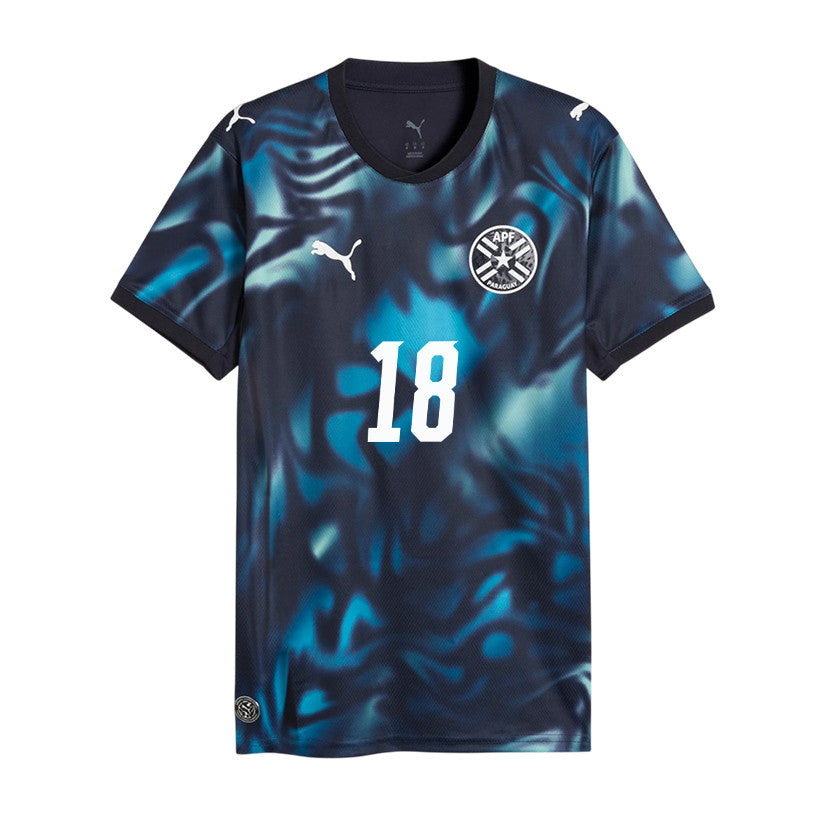 Alex Arce 18 Paraguay National Team 2026 Away Jersey - Navy, Men