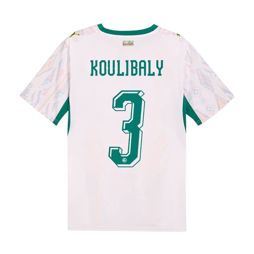 Kalidou Koulibaly 3 Senegal National Team 2026 Home Jersey - Men, White